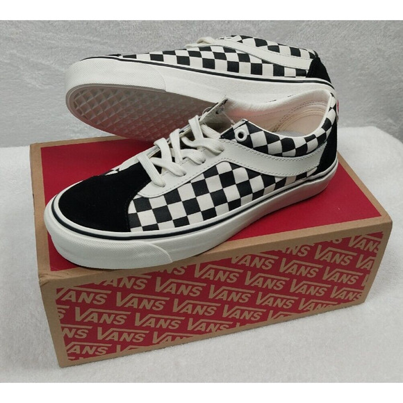 VANS Bold NI Checkerboard Black/True White Skate Shoes M 7, W 8.5 vn0a3wlpr6r - Picture 4 of 9